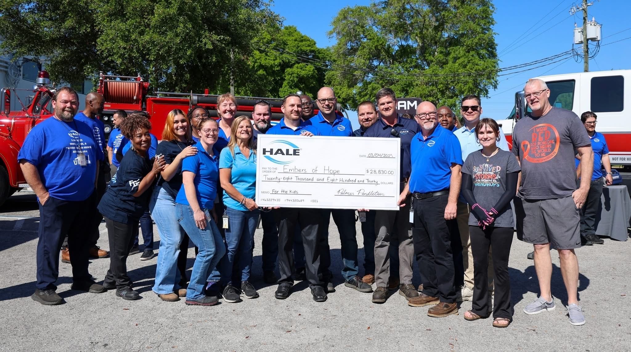 Hale funds Embers of Hope 2025 Summer Camp: A Community for Young Burn Survivors 